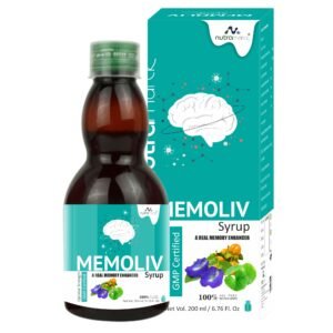 Memoliv Syrup | Best Brain Health | Help Stress Relief | Good Sleep | Help Relief from Depression & Anxiety | 100% Ayurvedic | Pack of 2 (200ml.)
