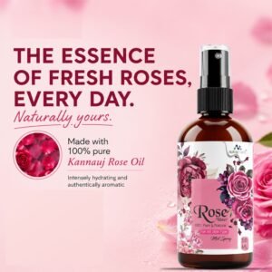 Pure rose water toner for face