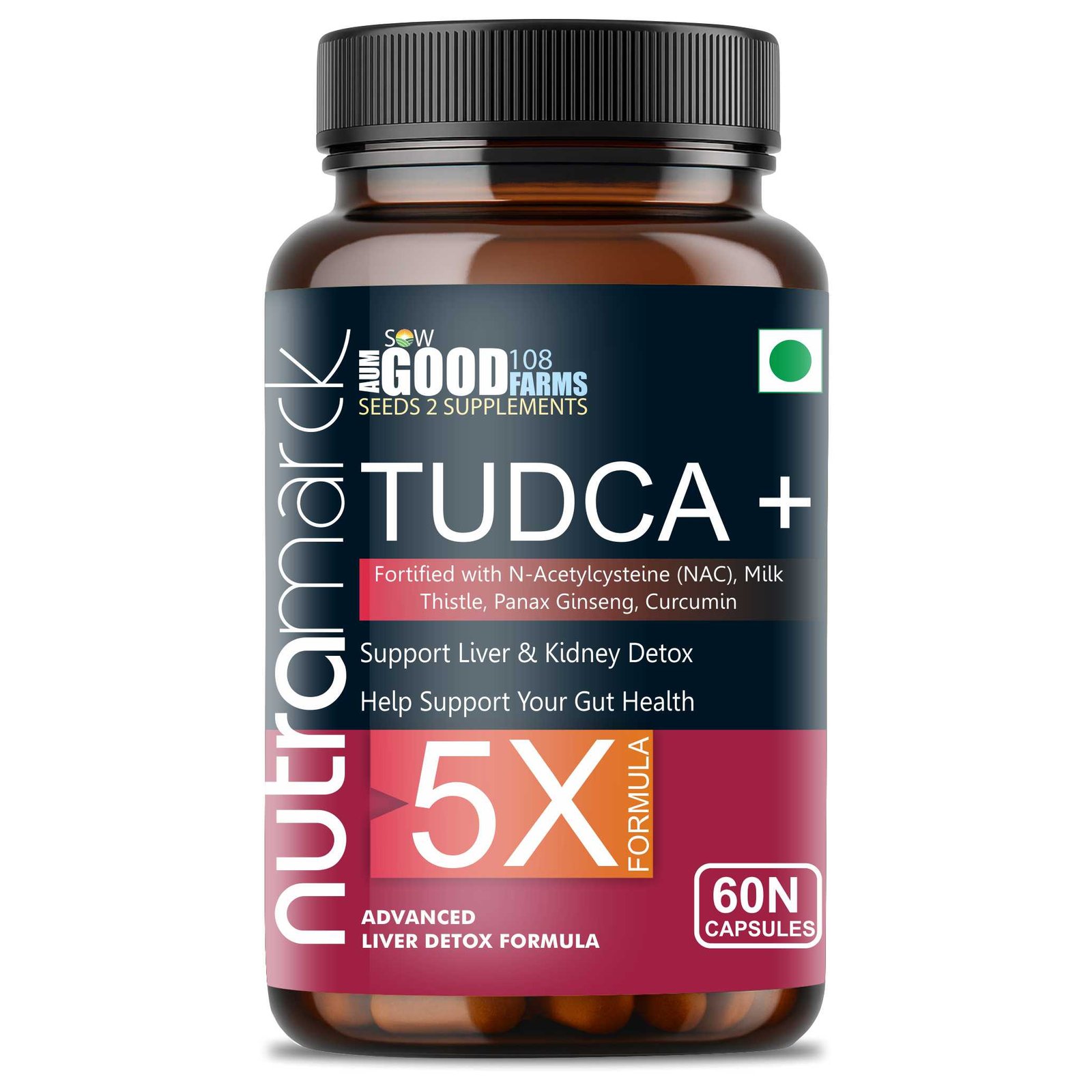 1 NutraMarck TUDCA Capsules for Liver Support – 60 Capsules
