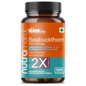 NutraMarck Sea Buckthorn Capsules with Moringa – 60 Capsules