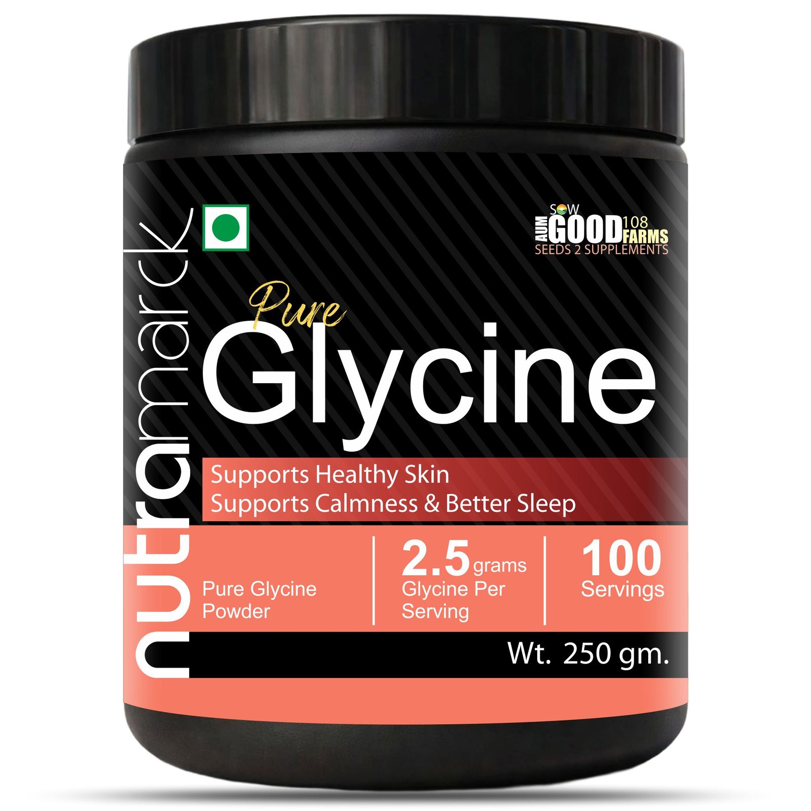 NutraMarck Pure Glycine Powder 250 g