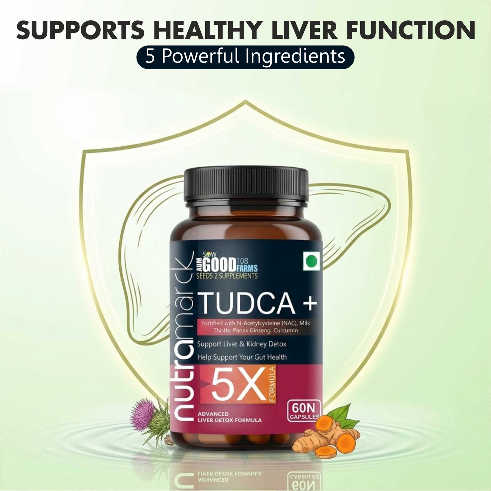 11 TUDCA Supplement with Milk Thistle NAC and Curcumin