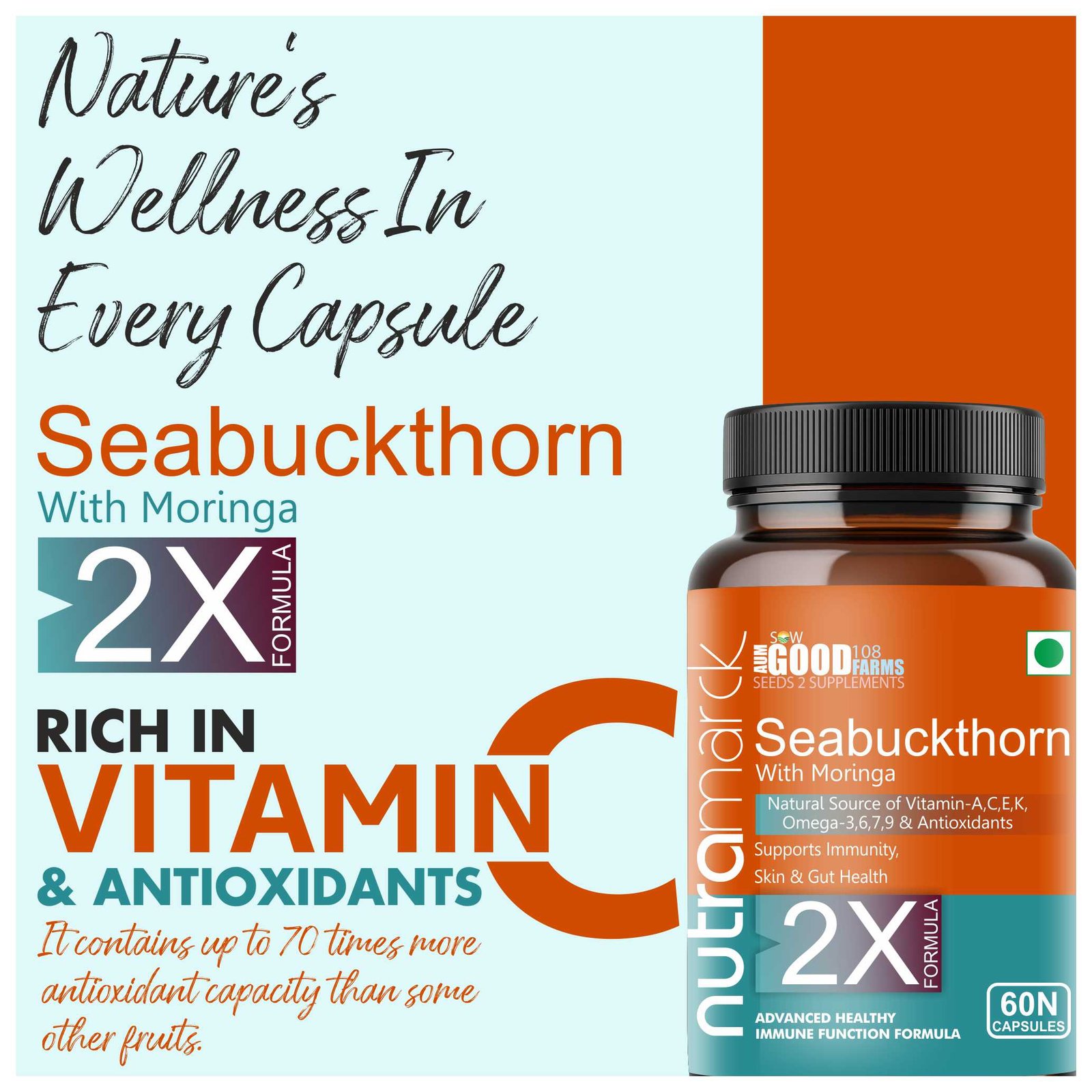 5 NutraMarck Sea Buckthorn Supplement for Men and Women