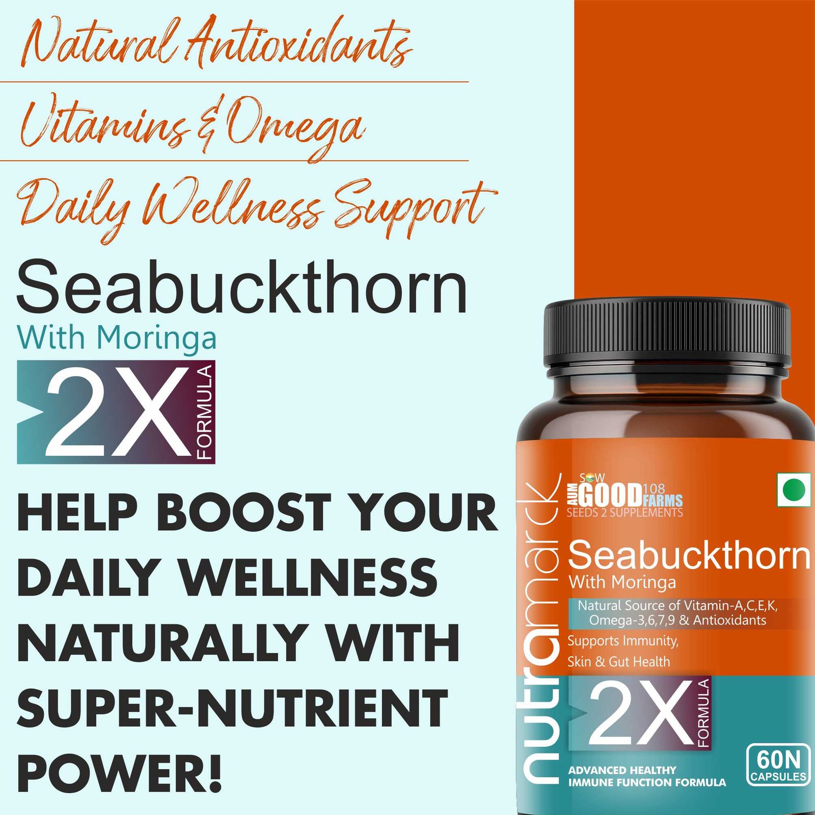 6 Sea Buckthorn Capsules Ingredients and Nutrition