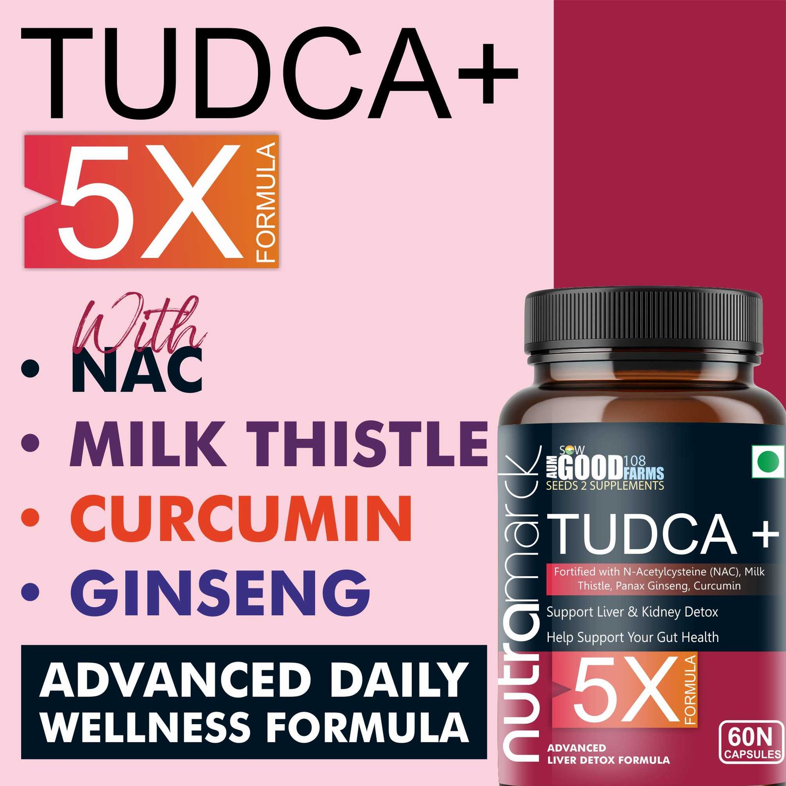 7 NutraMarck TUDCA Plus Supplement Facts