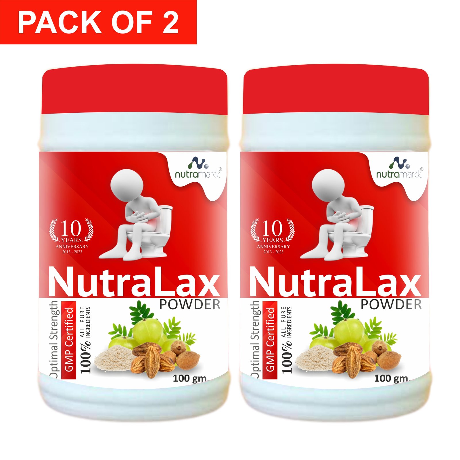 Nutralax Powder 2 NutraMarck NutraLax constipation relief powder with Isabgol and Triphala – 100 g
