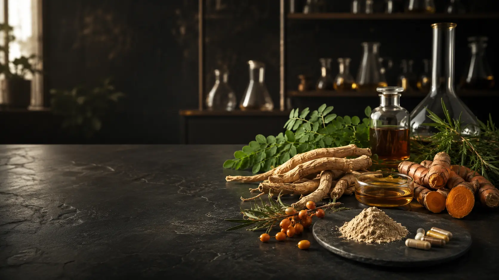 A curated collection of botanical ingredients and extracts