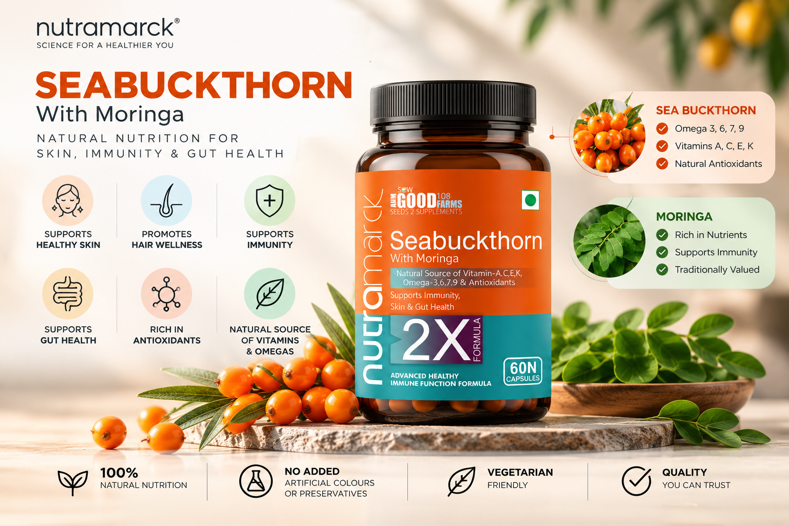 Sea Buckthorn Benefits for Skin Hair Omega 7 and Wellness